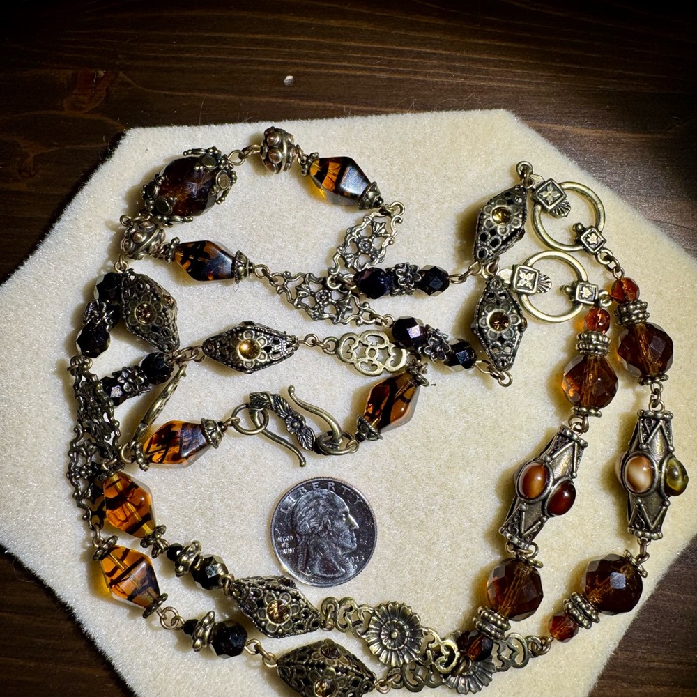 Elegant Multi-Color Beaded Necklace